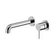 An image of Nero Tapware Mecca Wall Basin/Bath Mixer Separate Back Plate 120mm Chrome