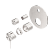An image of Nero Tapware Mecca Shower Mixer With Diverter Trim Kits Only Brushed Nickel