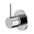 An image of Nero Tapware Mecca Shower Mixer Handle Up 80mm Plate Chrome