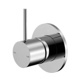 An image of Nero Tapware Mecca Shower Mixer Handle Up 80mm Plate Chrome