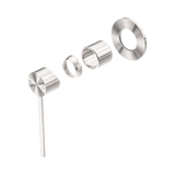 An image of Nero Tapware Mecca Care Shower Mixer Trim Kits Only Brushed Nickel