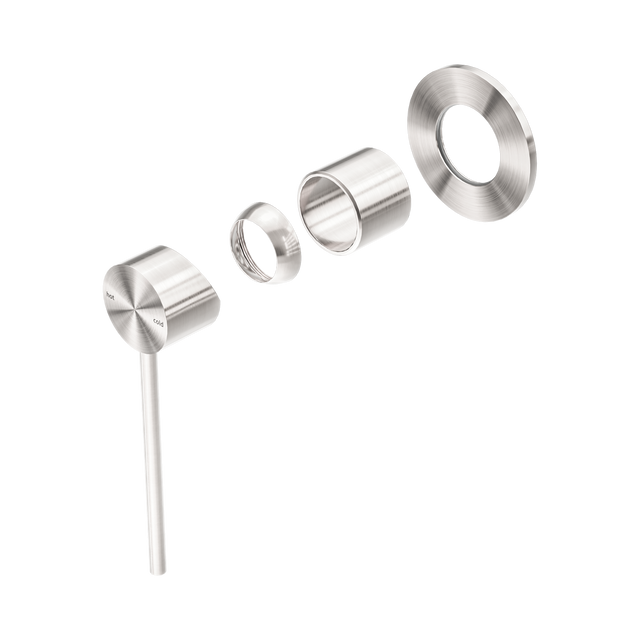 An image of Nero Tapware Mecca Care Shower Mixer Trim Kits Only Brushed Nickel