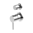 An image of Nero Tapware Mecca Shower Mixer With Diverter Separate Back Plate Chrome