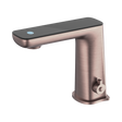 An image of Nero Tapware Claudia Sensor Mixer With Black Top Display Brushed Bronze