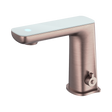An image of Nero Tapware Claudia Sensor Mixer With White Top Display Brushed Bronze