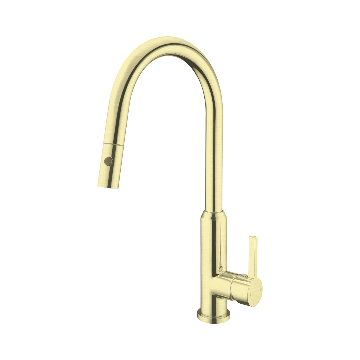An image of Nero Tapware Pearl Pull Out Sink Mixer With Vegie Spray Function Brushed Gold
