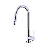 An image of Nero Tapware Pearl Pull Out Sink Mixer With Vegie Spray Function Chrome
