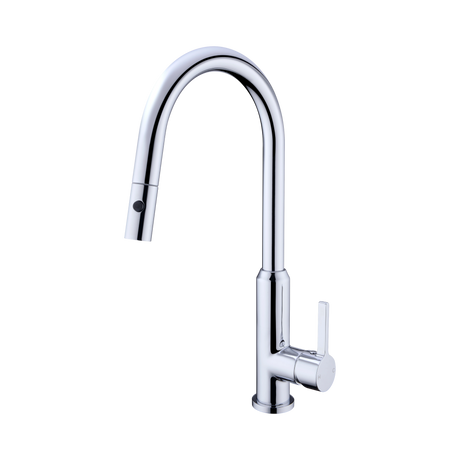 An image of Nero Tapware Pearl Pull Out Sink Mixer With Vegie Spray Function Chrome