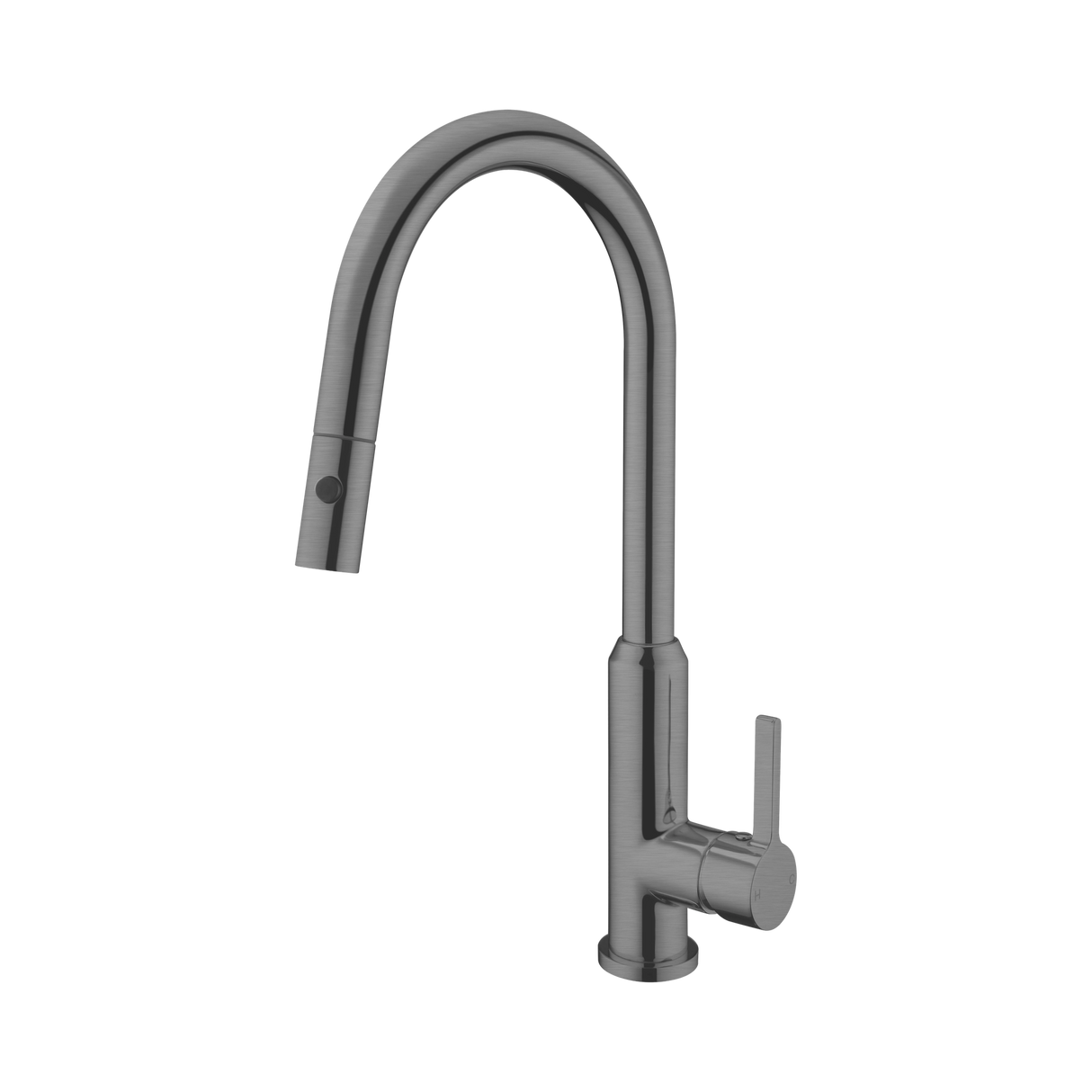 An image of Nero Tapware Pearl Pull Out Sink Mixer With Vegie Spray Function Gun Metal