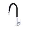 An image of Nero Tapware Pearl Pull Out Sink Mixer With Vegie Spray Function Matte Black