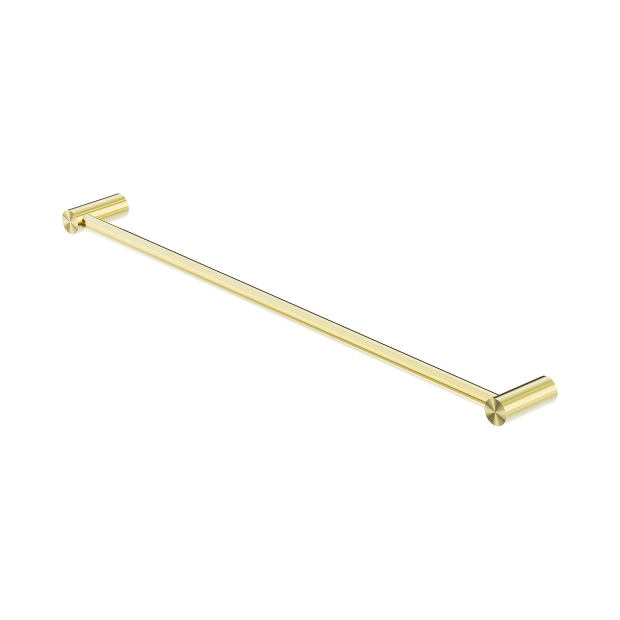 An image of Nero Tapware New Mecca Single Towel Rail 600mm Brushed Gold