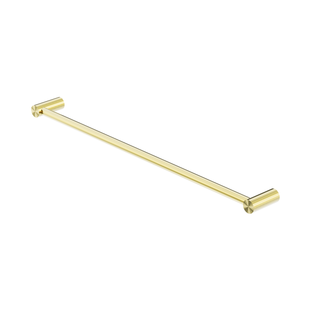 An image of Nero Tapware New Mecca Single Towel Rail 600mm Brushed Gold