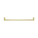 An image of Nero Tapware New Mecca Single Towel Rail 600mm Brushed Gold