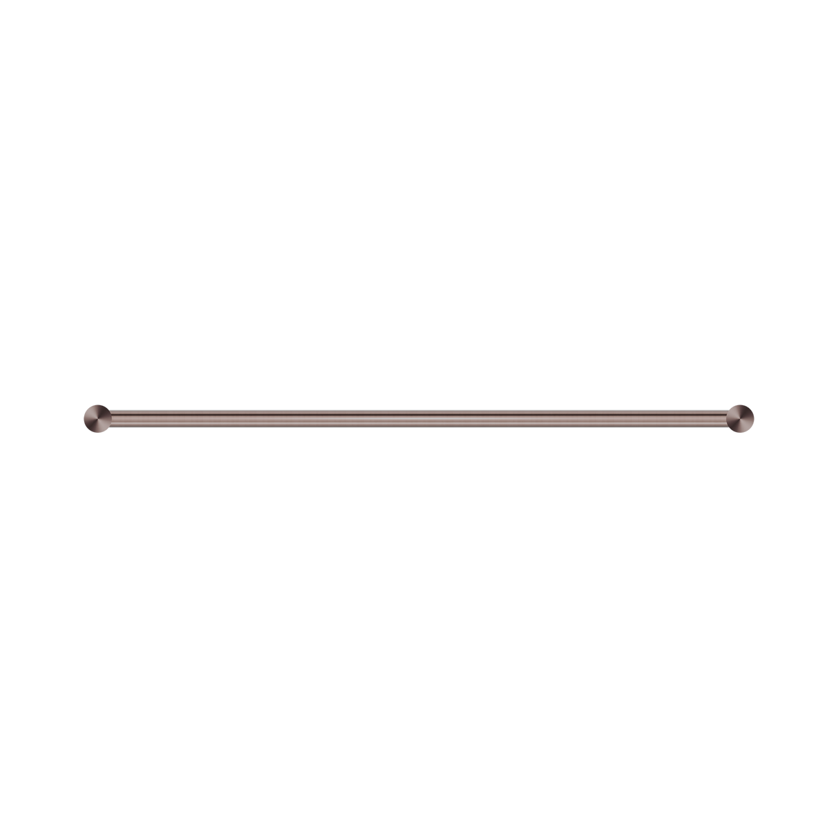 An image of Nero Tapware New Mecca Single Towel Rail 600mm Brushed Bronze