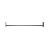 An image of Nero Tapware New Mecca Single Towel Rail 600mm Brushed Bronze