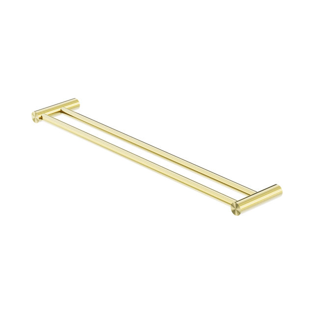 An image of Nero Tapware New Mecca Double Towel Rail 600mm Brushed Gold