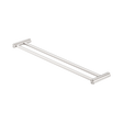 An image of Nero Tapware New Mecca Double Towel Rail 600mm Brushed Nickel