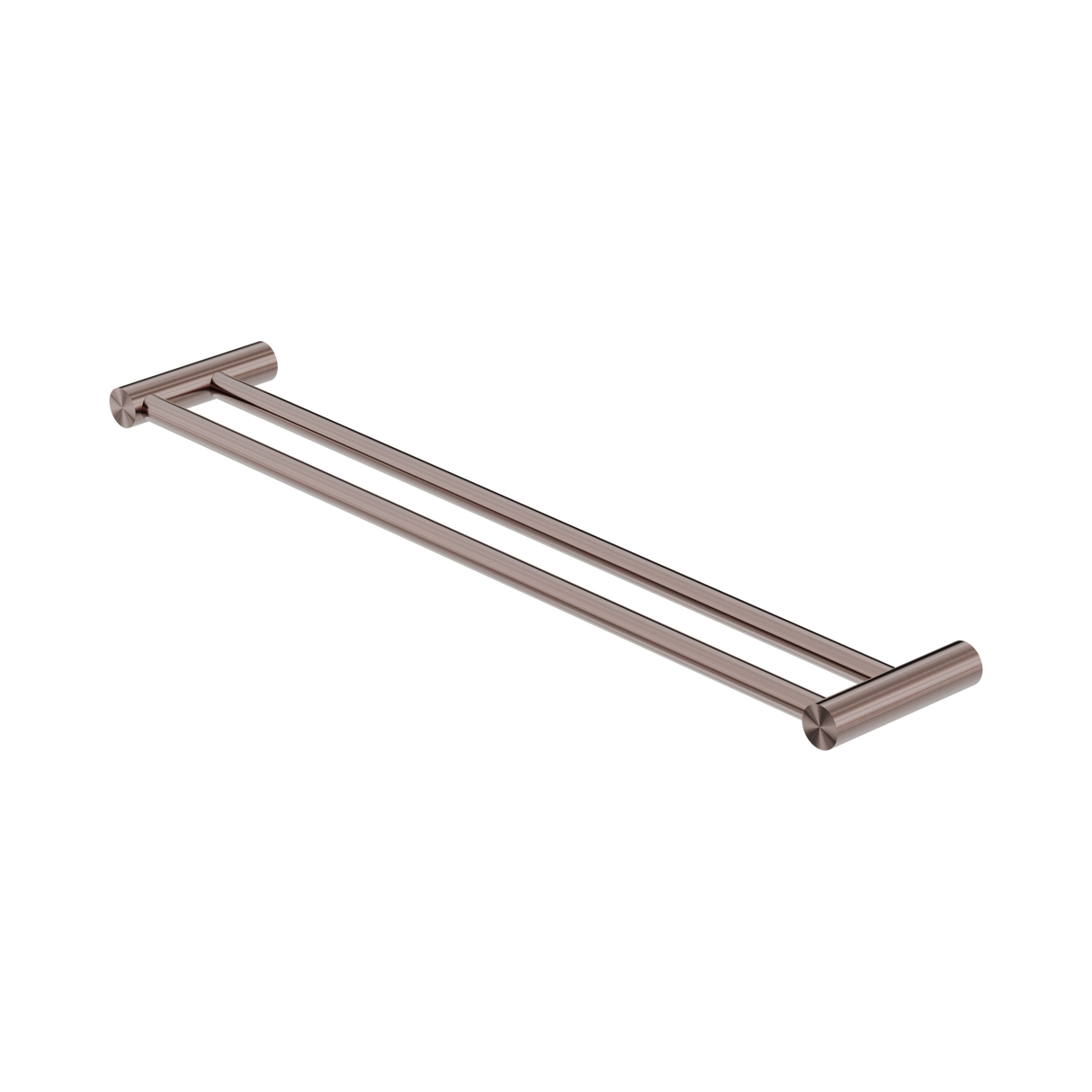 An image of Nero Tapware New Mecca Double Towel Rail 600mm Brushed Bronze