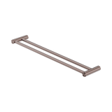 An image of Nero Tapware New Mecca Double Towel Rail 600mm Brushed Bronze