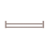 An image of Nero Tapware New Mecca Double Towel Rail 600mm Brushed Bronze