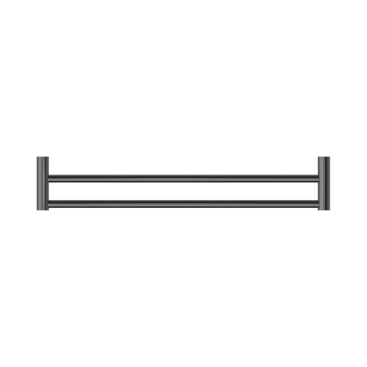 An image of Nero Tapware New Mecca Double Towel Rail 600mm Gun Metal