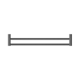 An image of Nero Tapware New Mecca Double Towel Rail 600mm Gun Metal