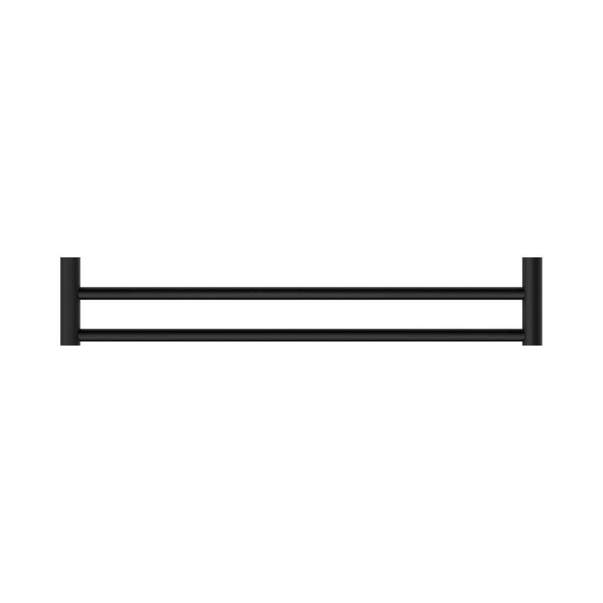 An image of Nero Tapware New Mecca Double Towel Rail 600mm Matte Black