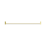 An image of Nero Tapware New Mecca Single Towel Rail 800mm Brushed Gold