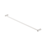 An image of Nero Tapware New Mecca Single Towel Rail 800mm Brushed Nickel
