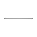 An image of Nero Tapware New Mecca Single Towel Rail 800mm Brushed Nickel