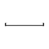 An image of Nero Tapware New Mecca Single Towel Rail 800mm Matte Black