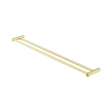 An image of Nero Tapware New Mecca Double Towel Rail 800mm Brushed Gold