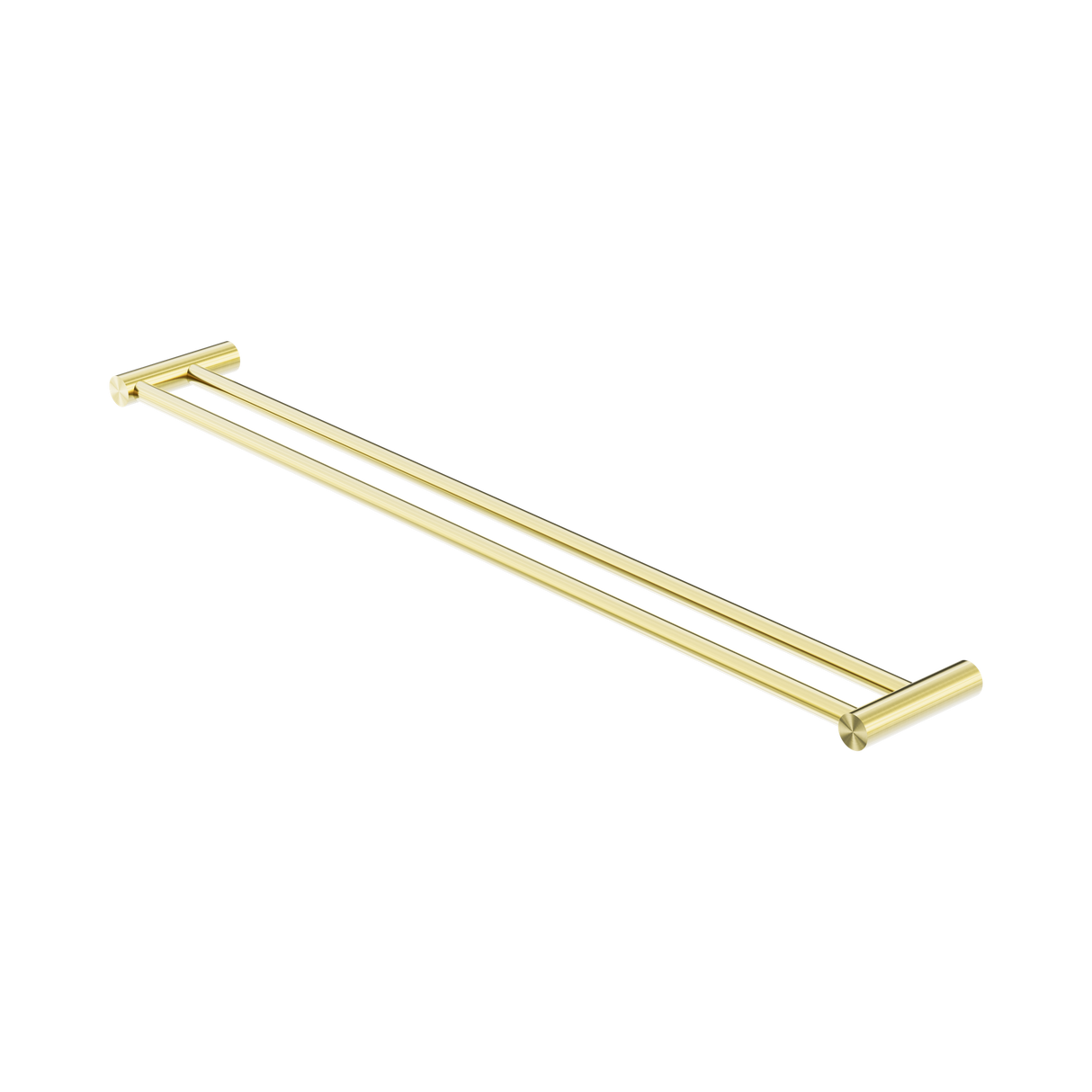 An image of Nero Tapware New Mecca Double Towel Rail 800mm Brushed Gold