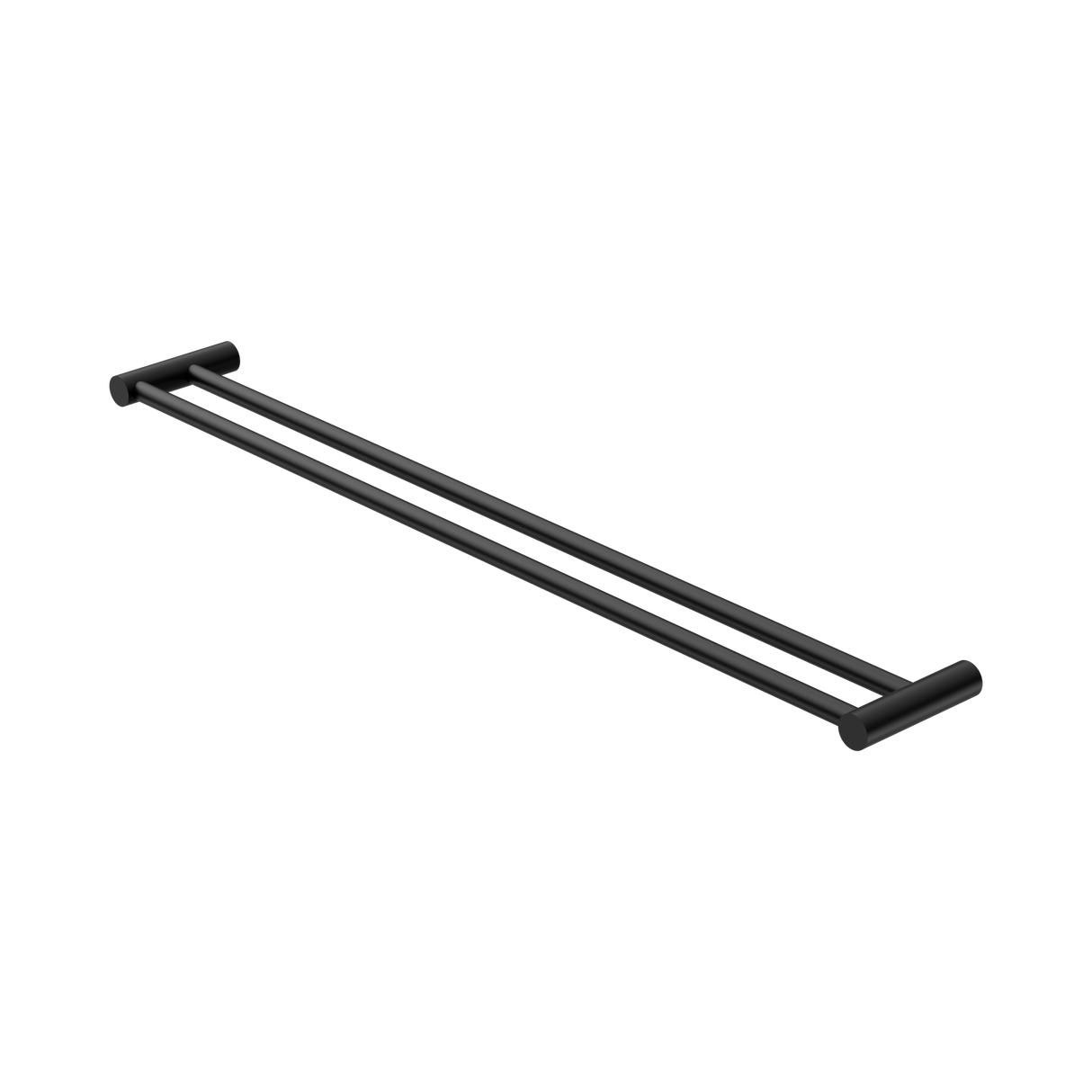 An image of Nero Tapware New Mecca Double Towel Rail 800mm Matte Black