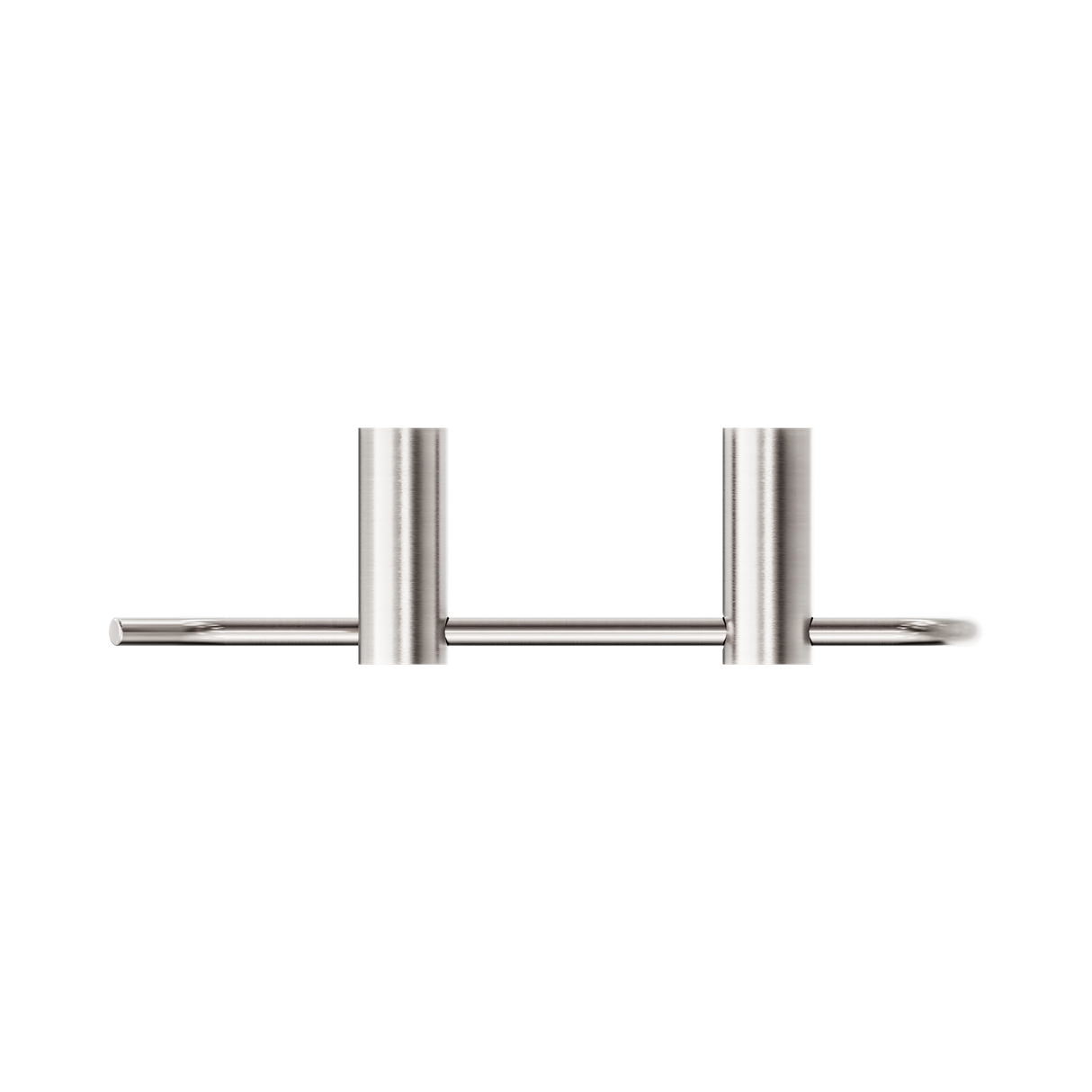An image of Nero Tapware New Mecca Hand Towel Rail Brushed Nickel