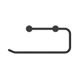 An image of Nero Tapware New Mecca Hand Towel Rail Matte Black