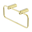 An image of Nero Tapware New Mecca Towel Ring Brushed Gold