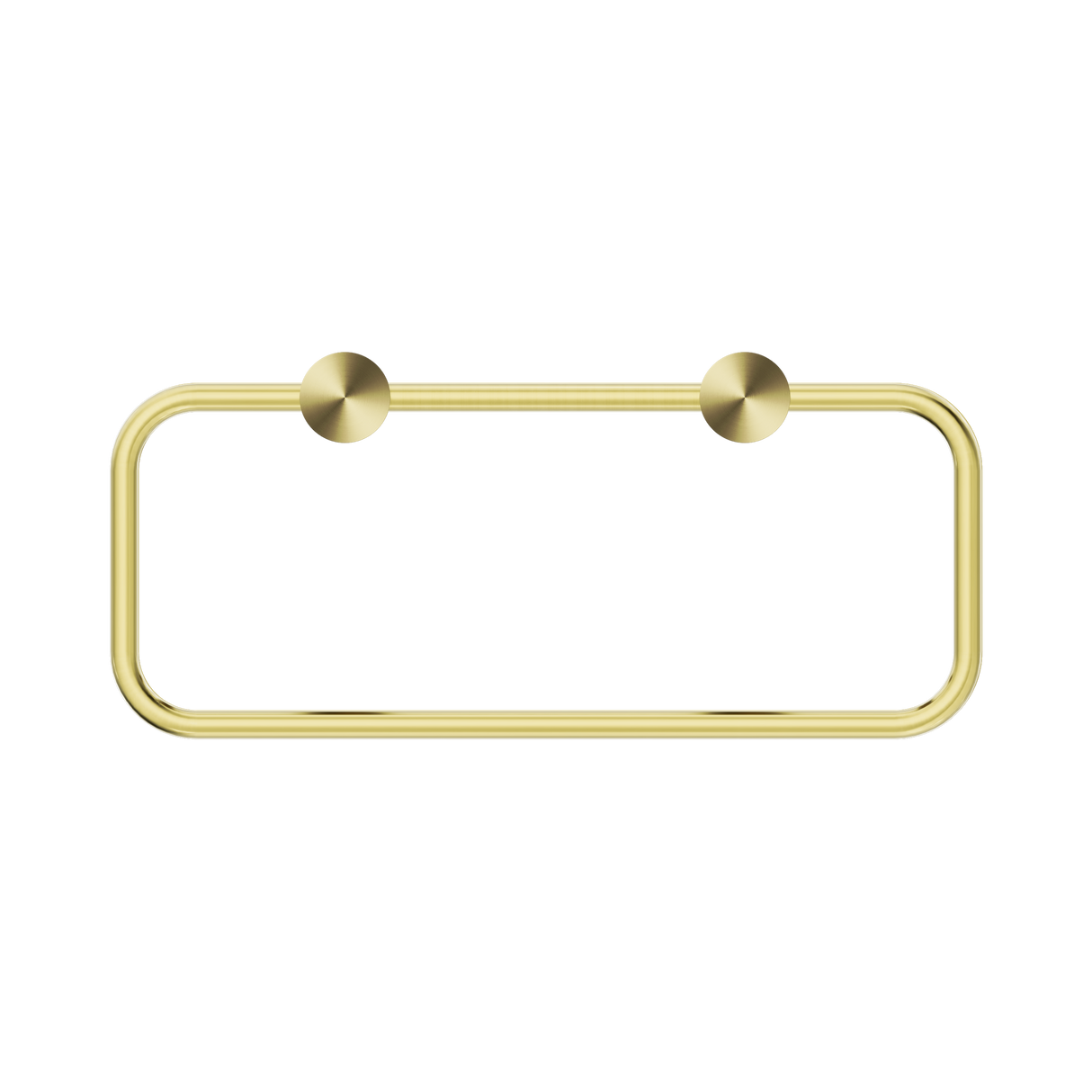 An image of Nero Tapware New Mecca Towel Ring Brushed Gold
