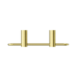 An image of Nero Tapware New Mecca Towel Ring Brushed Gold