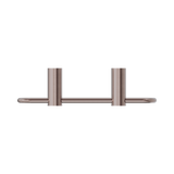An image of Nero Tapware New Mecca Towel Ring Brushed Bronze