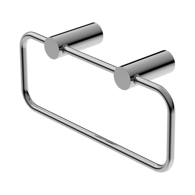 An image of Nero Tapware New Mecca Towel Ring Chrome