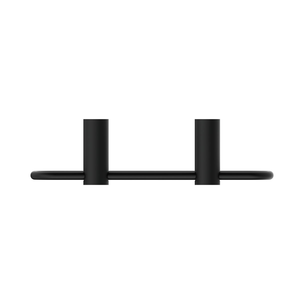 An image of Nero Tapware New Mecca Towel Ring Matte Black