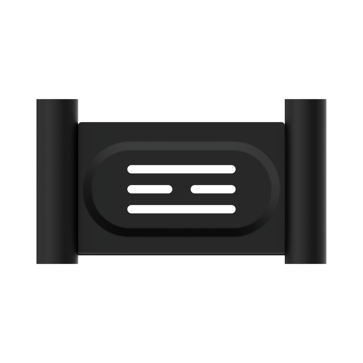 An image of Nero Tapware New Mecca Soap Dish Holder Matte Black