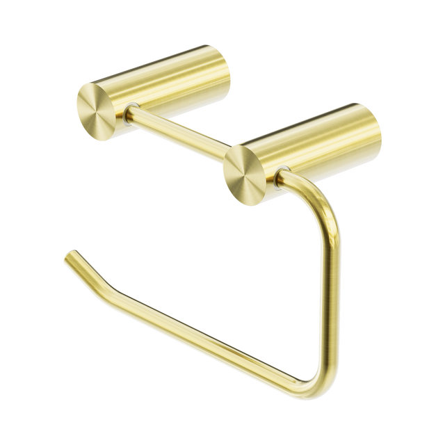 An image of Nero Tapware New Mecca Toilet Roll Holder Brushed Gold