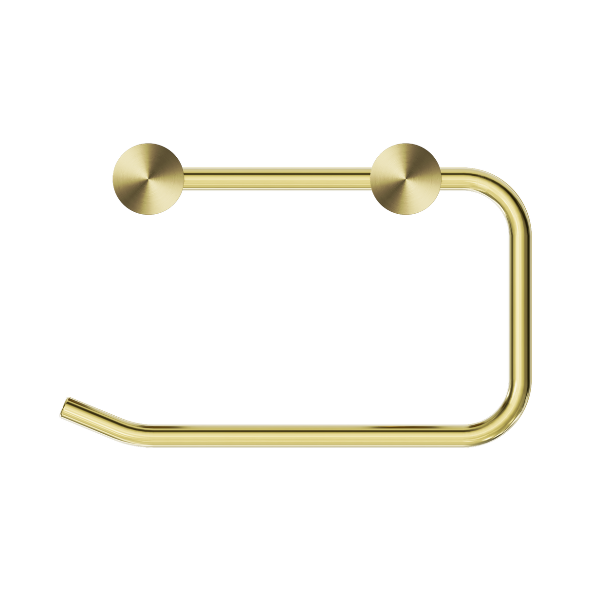 An image of Nero Tapware New Mecca Toilet Roll Holder Brushed Gold