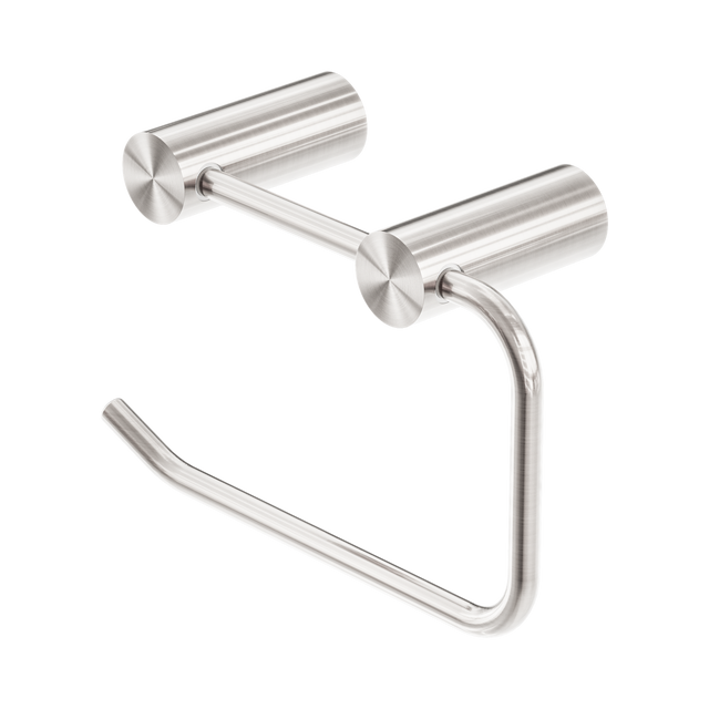 An image of Nero Tapware New Mecca Toilet Roll Holder Brushed Nickel