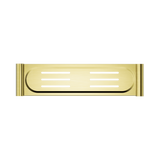 An image of Nero Tapware New Mecca Metal Shower Shelf Brushed Gold
