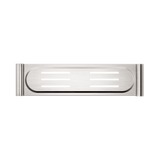 An image of Nero Tapware New Mecca Metal Shower Shelf Brushed Nickel