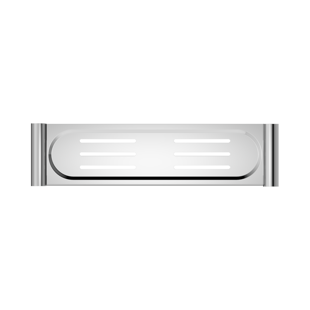 An image of Nero Tapware New Mecca Metal Shower Shelf Chrome