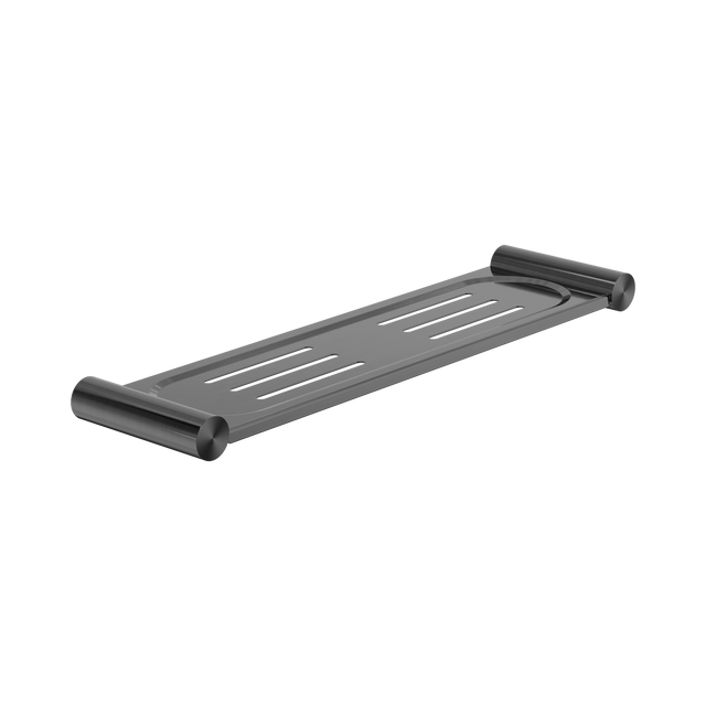 An image of Nero Tapware New Mecca Metal Shower Shelf Gun Metal